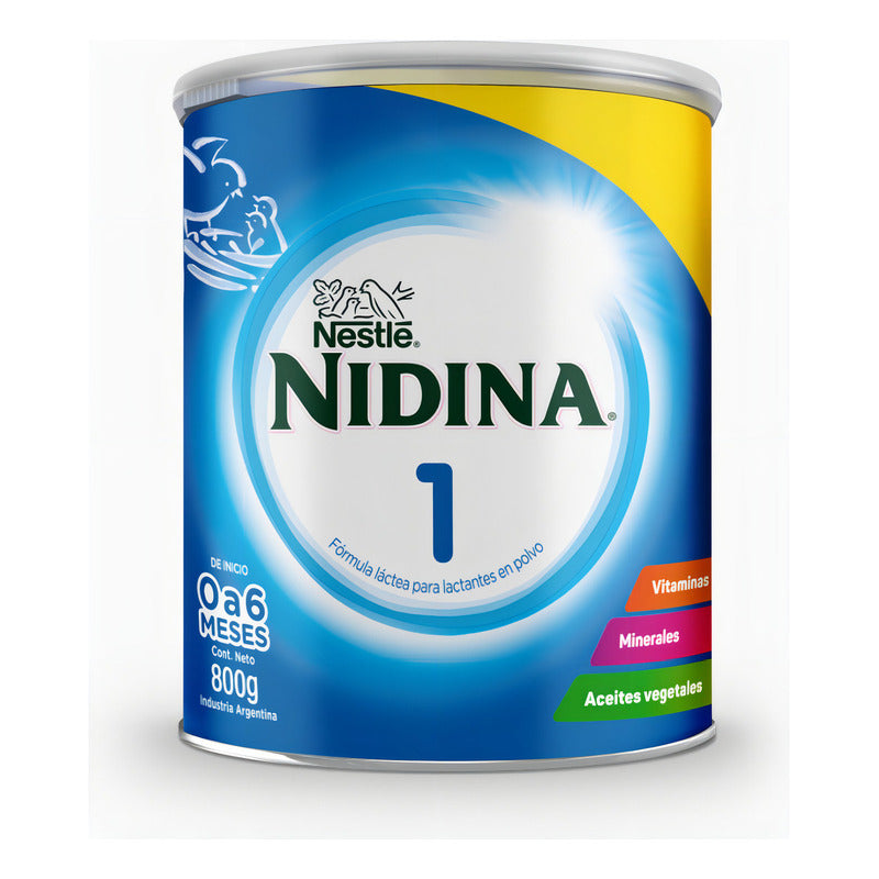 Nestlé Nidina 1 Fórmula Lactea Para Bebé 800gr
