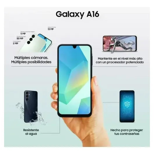 Samsung Galaxy A16 128gb 4 Gb Ram Negro - Excelente (Reacondicionado)