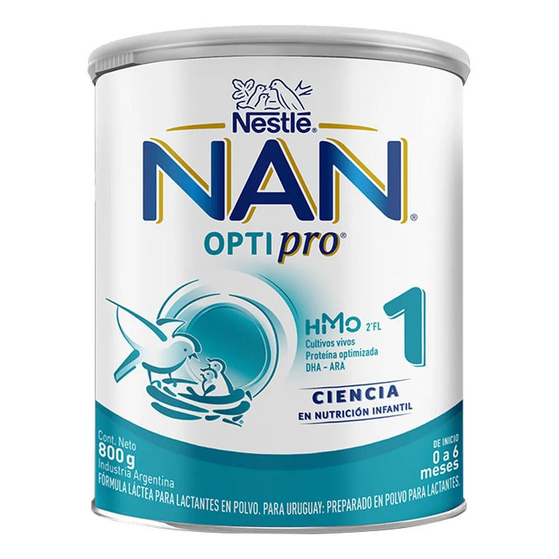 Nan Optipro 1 Leche Infantil En Polvo Lata 800gr
