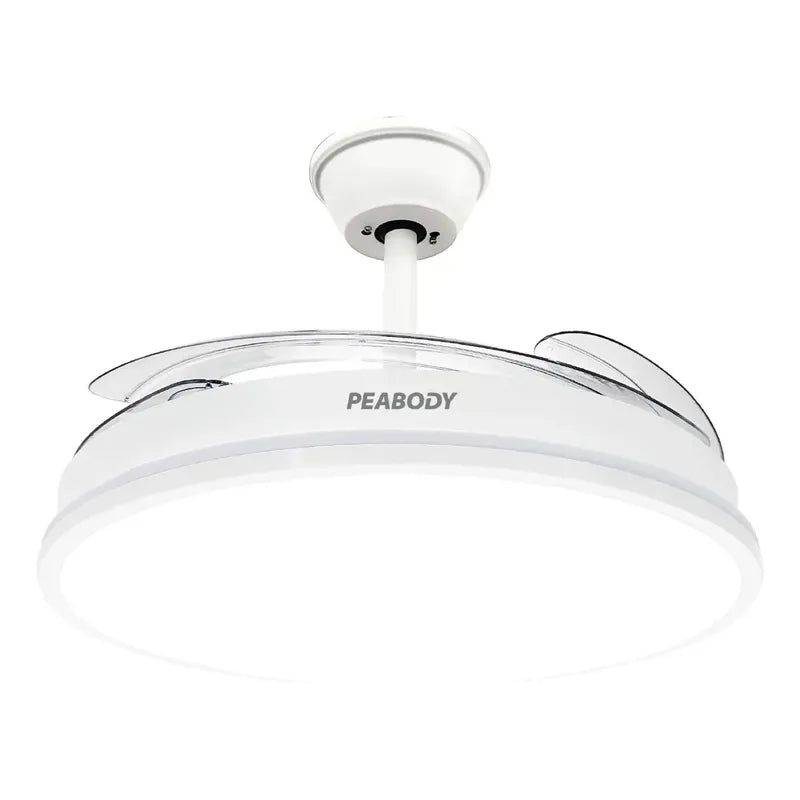 Ventilador De Techo Retráctil Con Luz 42 Dc Peabody Pe-vtrdc411b - Blanco 1.067 M Plástico 4