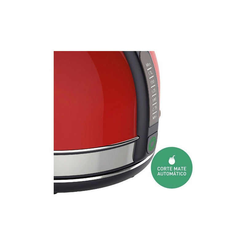 Pava Eléctrica Peabody 8214 Pe-kv8214 Roja 1.7l