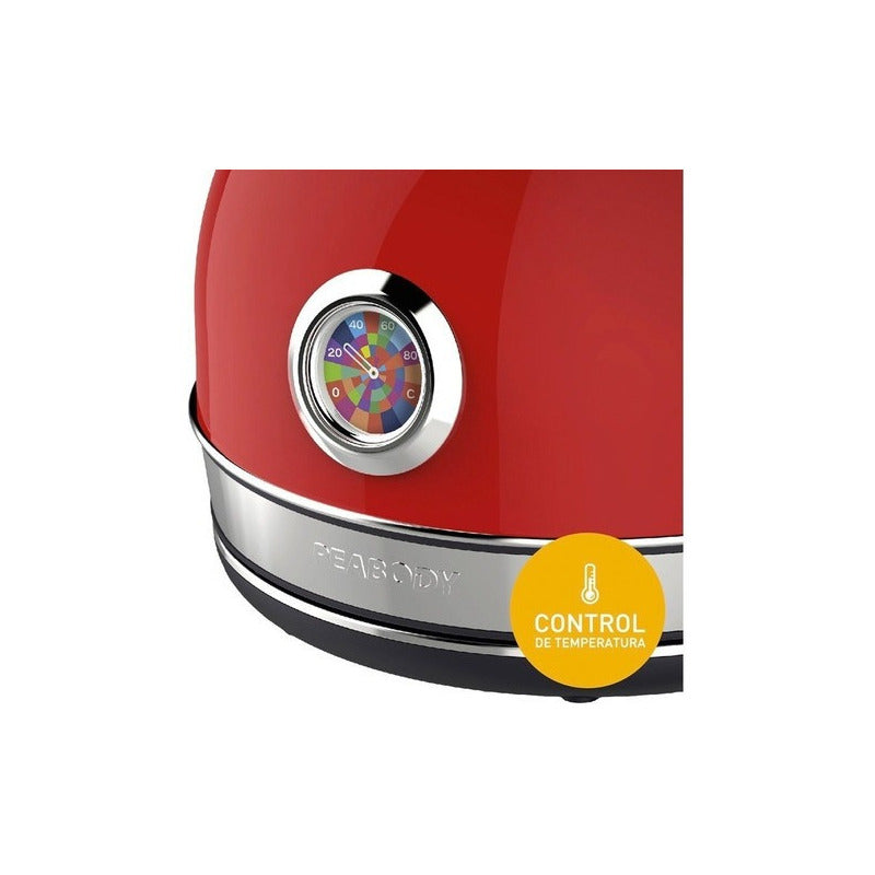 Pava Eléctrica Peabody 8214 Pe-kv8214 Roja 1.7l