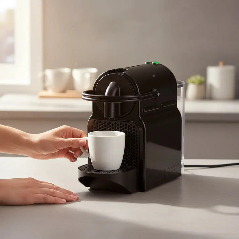 Cafetera Nespresso Inissia Negra Negro