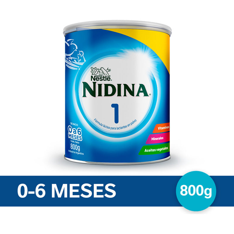 Nestlé Nidina 1 Fórmula Lactea Para Bebé 800gr