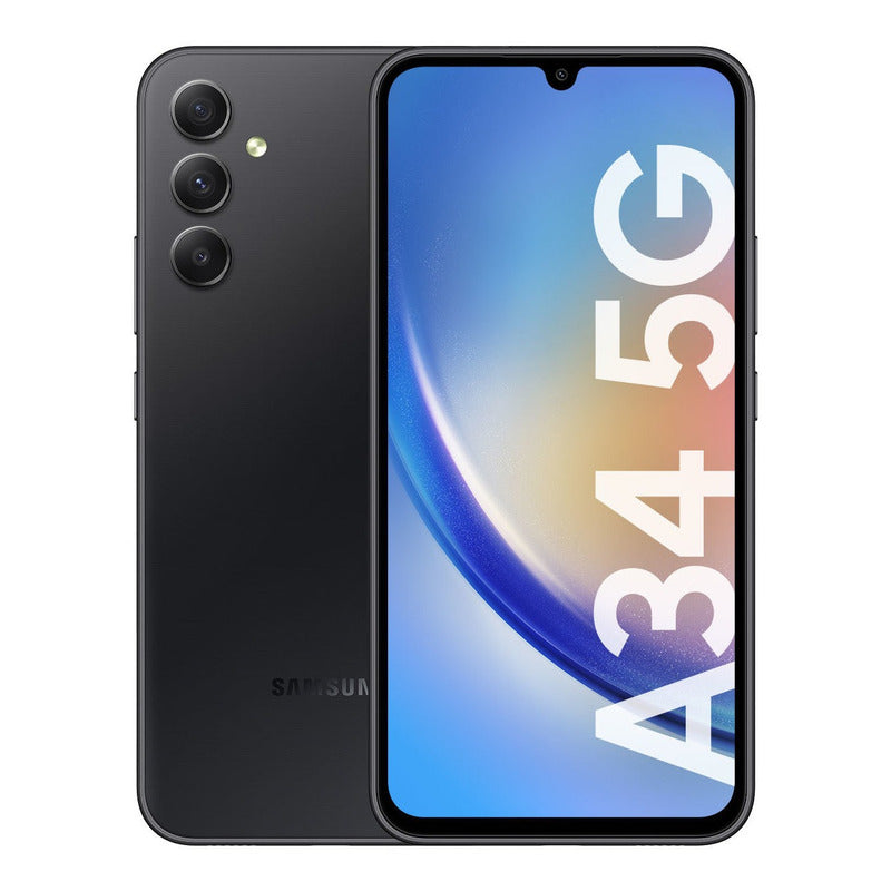 Celular Galaxy A34 5g 256gb Graphite 8gb Ram Color Negro - Excelente (Reacondicionado)