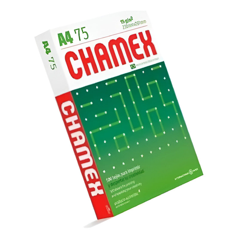 Resma Chamex Premium A4 75 Gr Caja X5 Papel Alta Calidad Color Blanco