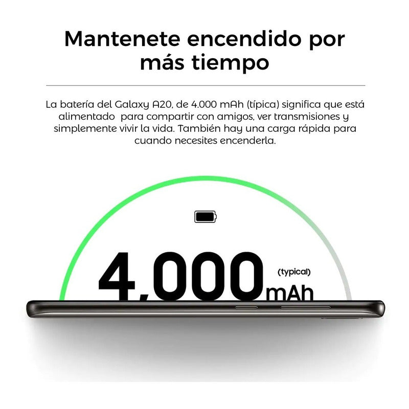 Samsung Galaxy A20 32 Gb Negro 3 Gb Ram - Excelente (Reacondicionado)