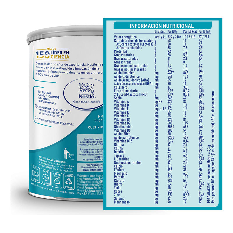 Nan Optipro 1 Leche Infantil En Polvo Lata 800gr