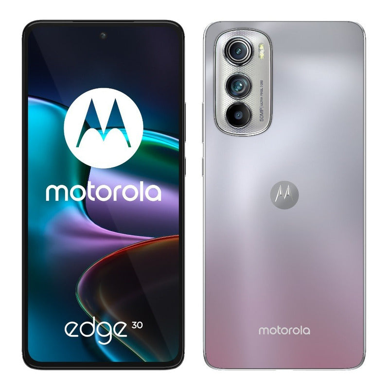 Smartphone Motorola Edge 30 8gb 50mp Con Nfc Android 12 Color Plata Ópalo - Aceptable (Reacondicionado)