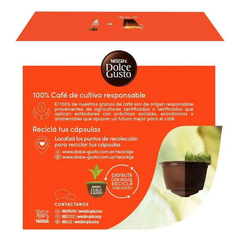 Café Lungo En Cápsula Nescafé Dolce Gusto Sin Tacc
