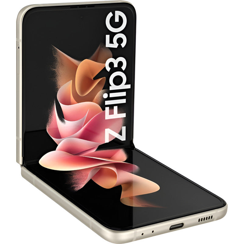Celular Samsung Galaxy Z Flip3 5g 128gb + 8gb Ram Plegable Color Beige - Excelente (Reacondicionado)