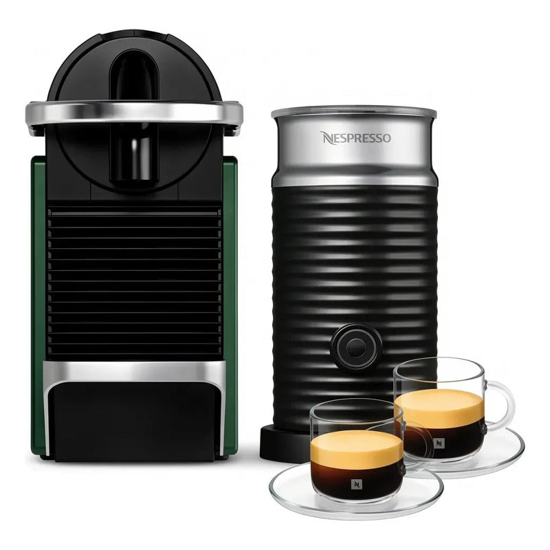 Cafetera Nespresso Pixie Bundle Pack Automática Para Cápsulas Monodosis Verde