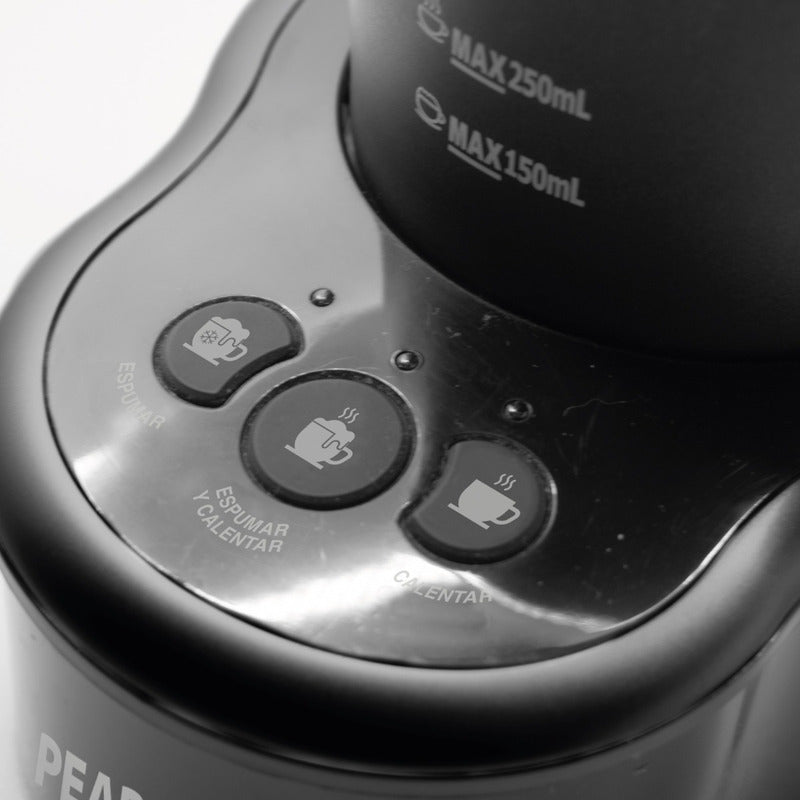 Espumador De Leche Peabody Pe-mf2316 600w 250ml Automático Color Negro