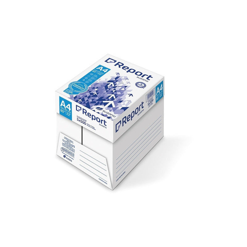 Resma Papel Report A4 80gr Premium X 500 Hojas Color Blanco