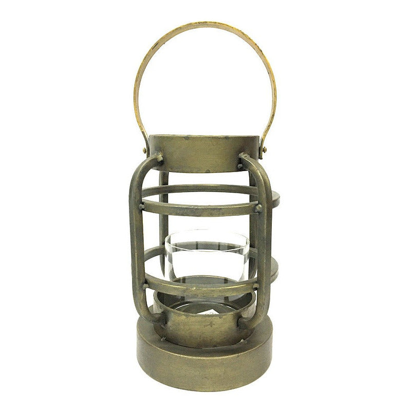Fanal Modelo Farol Red Bronce Con Portavelas Grande