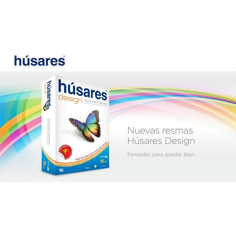 Resma Papel Husares Design A4 X100 Hojas 150gr Color Blanco