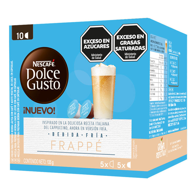 Nescafe Dolce Gusto Frappe Cappuccino Ice - Caja X10 Capsula