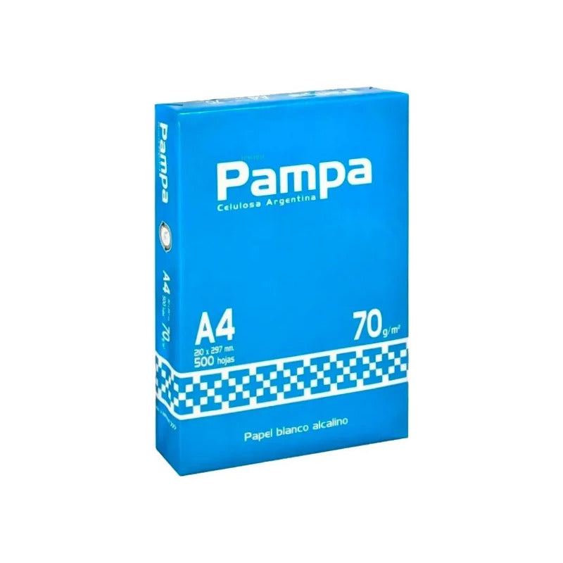 Kit 5 Resmas Pampa A4 70 G Papel Blanco Caja X5 U