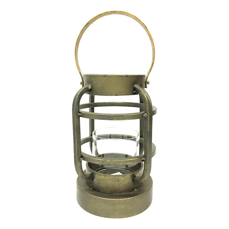 Fanal Modelo Farol Red Bronce Con Portavelas Mediano
