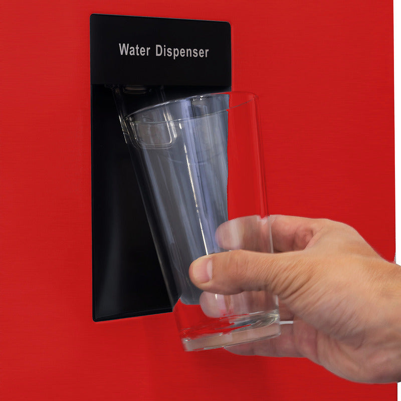 Heladera Philco One Door Cíclica Con Dispenser 161l Roja- Phsd179rd2