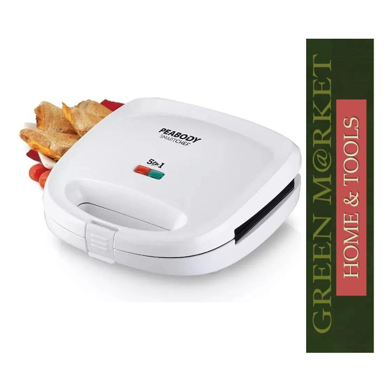 Sandwichera Eléctrica Peabody Pe-sw6141 Color Blanco