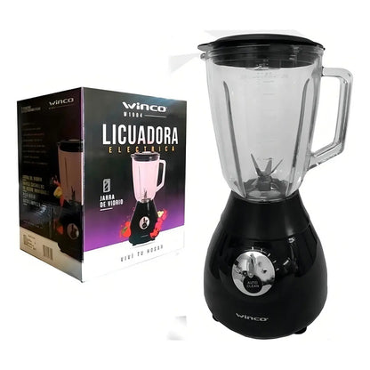Licuadora Winco W1904 1.5 L Con Jarra De Vidrio 500w