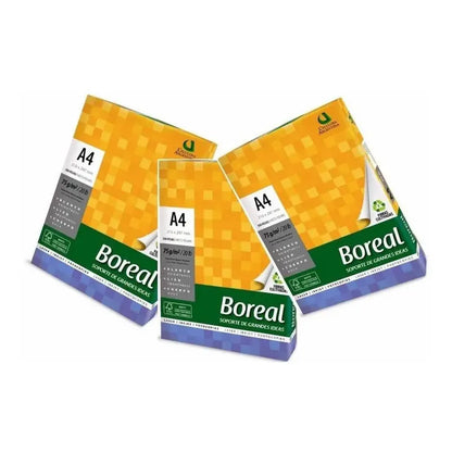 Papel Boreal A4 75g Blanco Alcalino Pack 10 Resmas 21x29.7cm