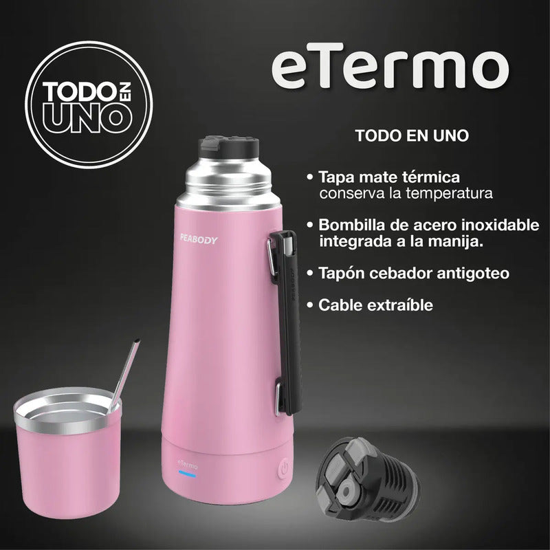 Termo Eléctrico Peabody Etermo Pe-et1001p 1 Litro Rosa