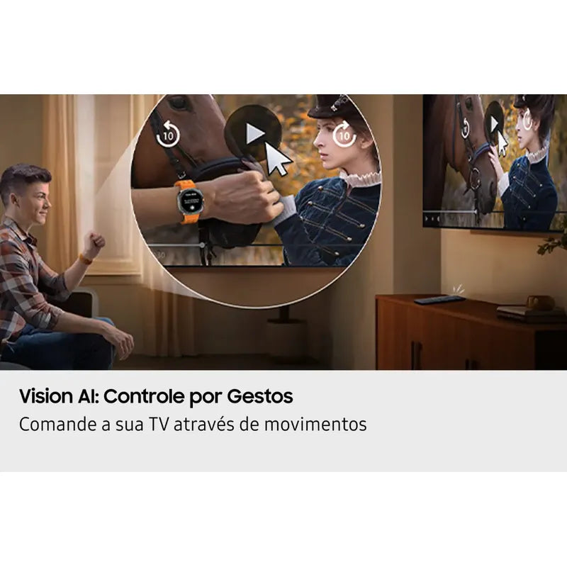Televisor Inteligente Qled 4k Vision Ai 85  Q7f 2025 Negro Samsung Bivolt