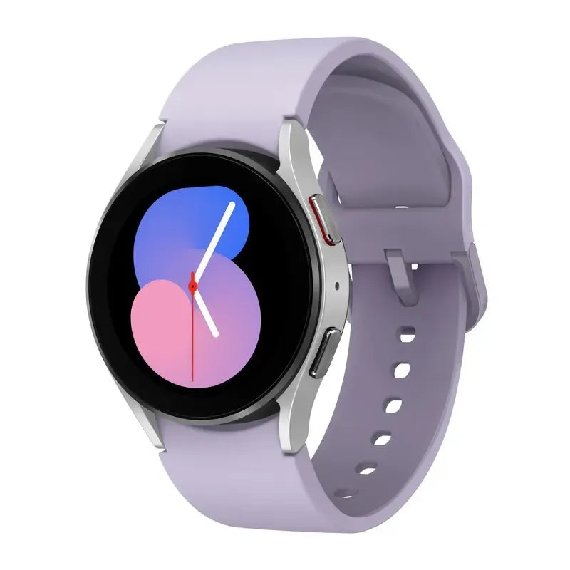 Smartwatch Samsung Galaxy Watch5 40mm Super Amoled Ip68 Color De La Caja Blanco Color De La Malla Violet Color Del Bisel Silver & Violet - Excelente (Reacondicionado) Deportivo Violeta