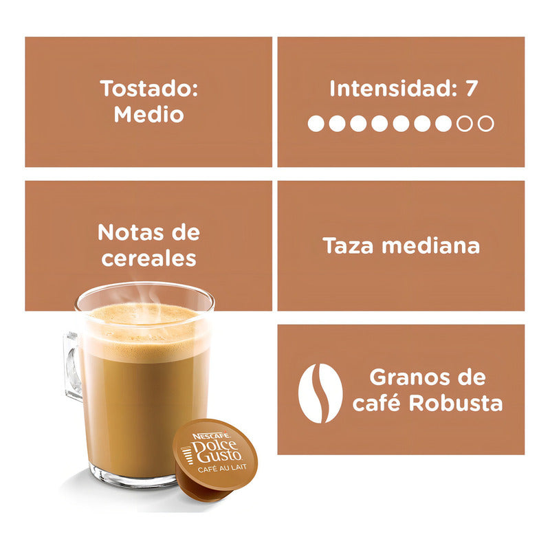 Nescafé Dolce Gusto Dolce Gusto Au Lait 10 Capsulas