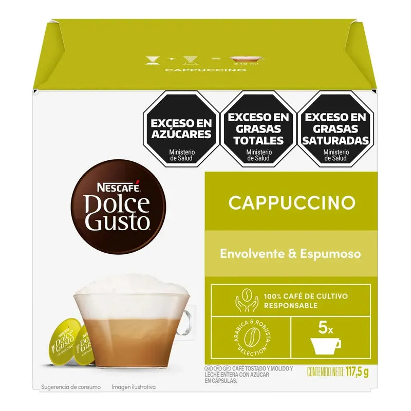Café Latte Cappuccino En Cápsula Nescafé Dolce Gusto
