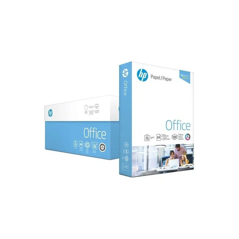 Resmas Papel Hp Office A4 75 G 210 Mm X 297 Mm Color Blanco 500 Hojas