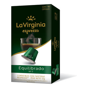 Cápsulas De Café Equilibrado N°7 La Virginia 10 u