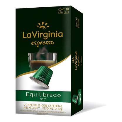 Cápsulas De Café Equilibrado N°7 La Virginia 10 u