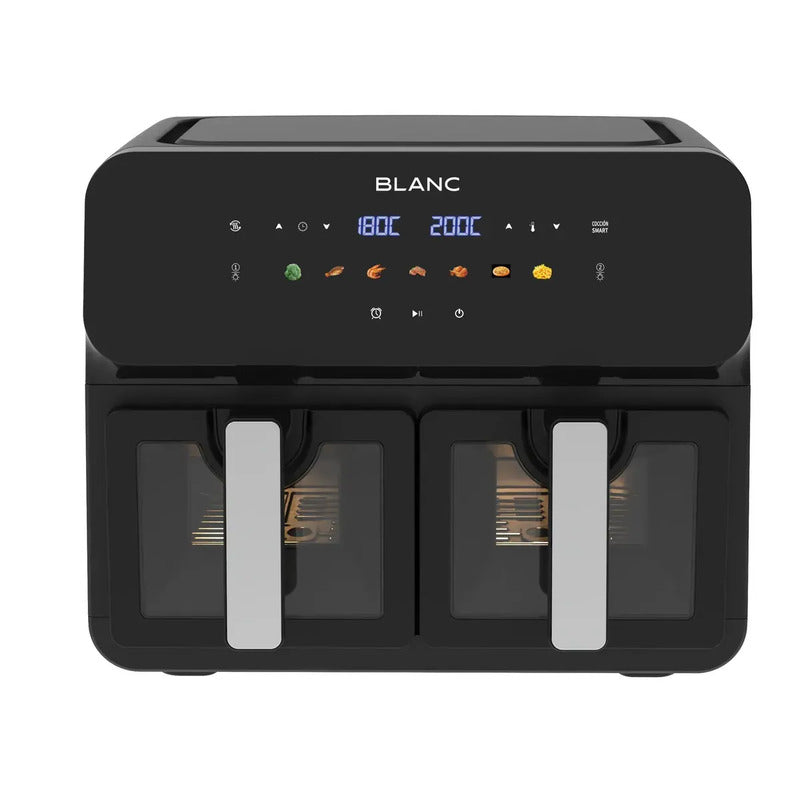 Freidora De Aire Doble Blanc Digital 9l 1700w Bfnd9 9 Litros Negro