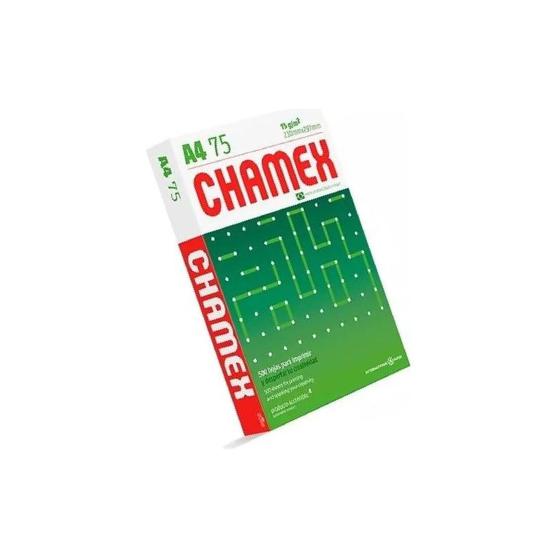 Resma Chamex Premium A4 75 Gr Caja X5 Papel Alta Calidad Color Blanco