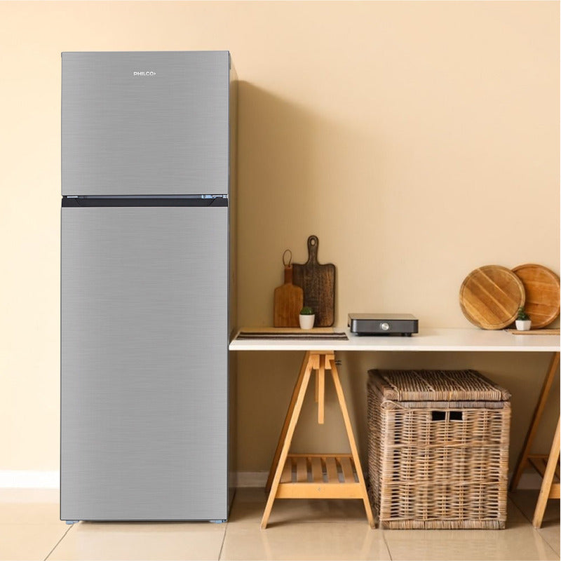 Heladera Con Freezer Philco Top Mount Phct320 Color Acero Inoxidable Con Capacidad De 320l