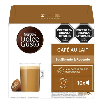 Caja 10 Capsulas Dolce Gusto Au Lait Nescafe
