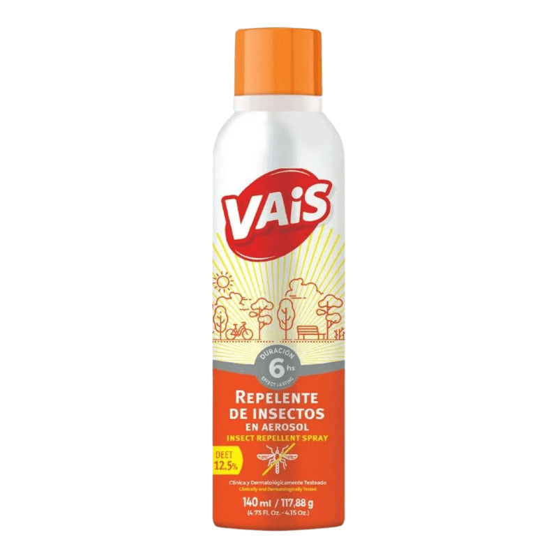 Repelente Para Mosquitos Vais En Aerosol 140ml Pack X 12