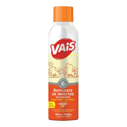 Repelente Para Mosquitos Vais En Aerosol 140ml Pack X 12