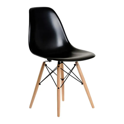 Silla Eames X4 Diseño Living Comedor Cocina Full Baires4 Cantidad De Sillas Por Set 4 Color De La Estructura De La Silla Negro Liso
