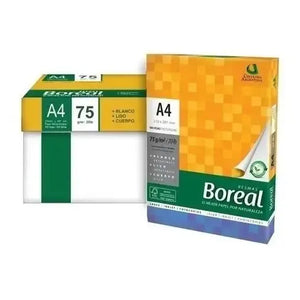 Resmas Boreal A4 75g Color Blanco Pack 5 Unidades Papel Obra