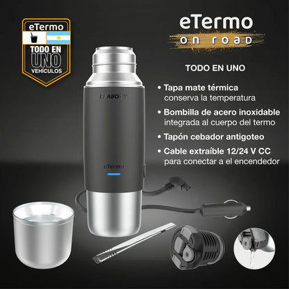 Termo Eléctrico Peabody Pe-etl500s Inoxidable 500ml Color Plateado
