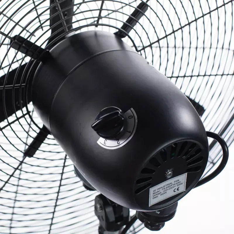 Ventilador De Pared Y De Pie Peabody Pe-vi260m Con Palas De Aluminio 66.04 Cm Negro 3