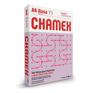 Resma Chamex A4 75grs Color Rosa