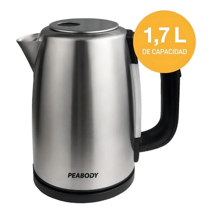 Pava Jarra Electrica Peabody Digital Acero 1,7lts Pe-dk1850 Plateado