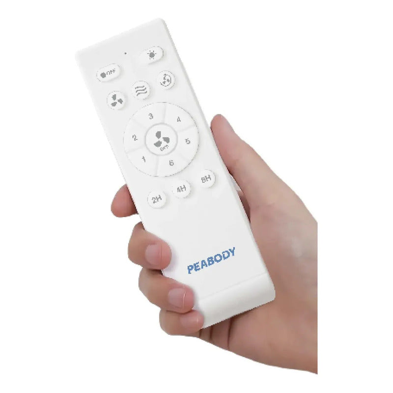 Ventilador De Techo Retráctil Con Luz 42 Dc Peabody Pe-vtrdc411b - Blanco 1.067 M Plástico 4