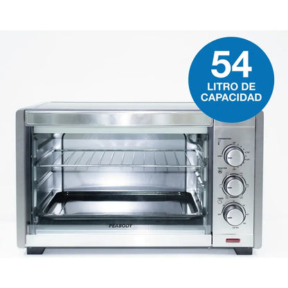Horno Eléctrico Convector Peabody Pe-he55s 54 L 2200 W Silver