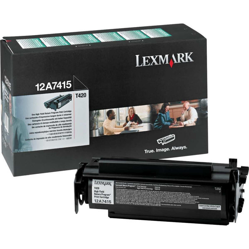 Cartucho De Tóner Negro T420 Orig.lexmark 12a7415